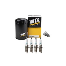 Wix Engine Oil Filter & Denso 4 Spark Plugs Kit for A4 TT Beetle Golf Jetta L4