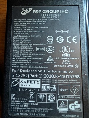 Genuine FSP Group INC  60W 12V 5A Power Adapter FSP060-Diban2