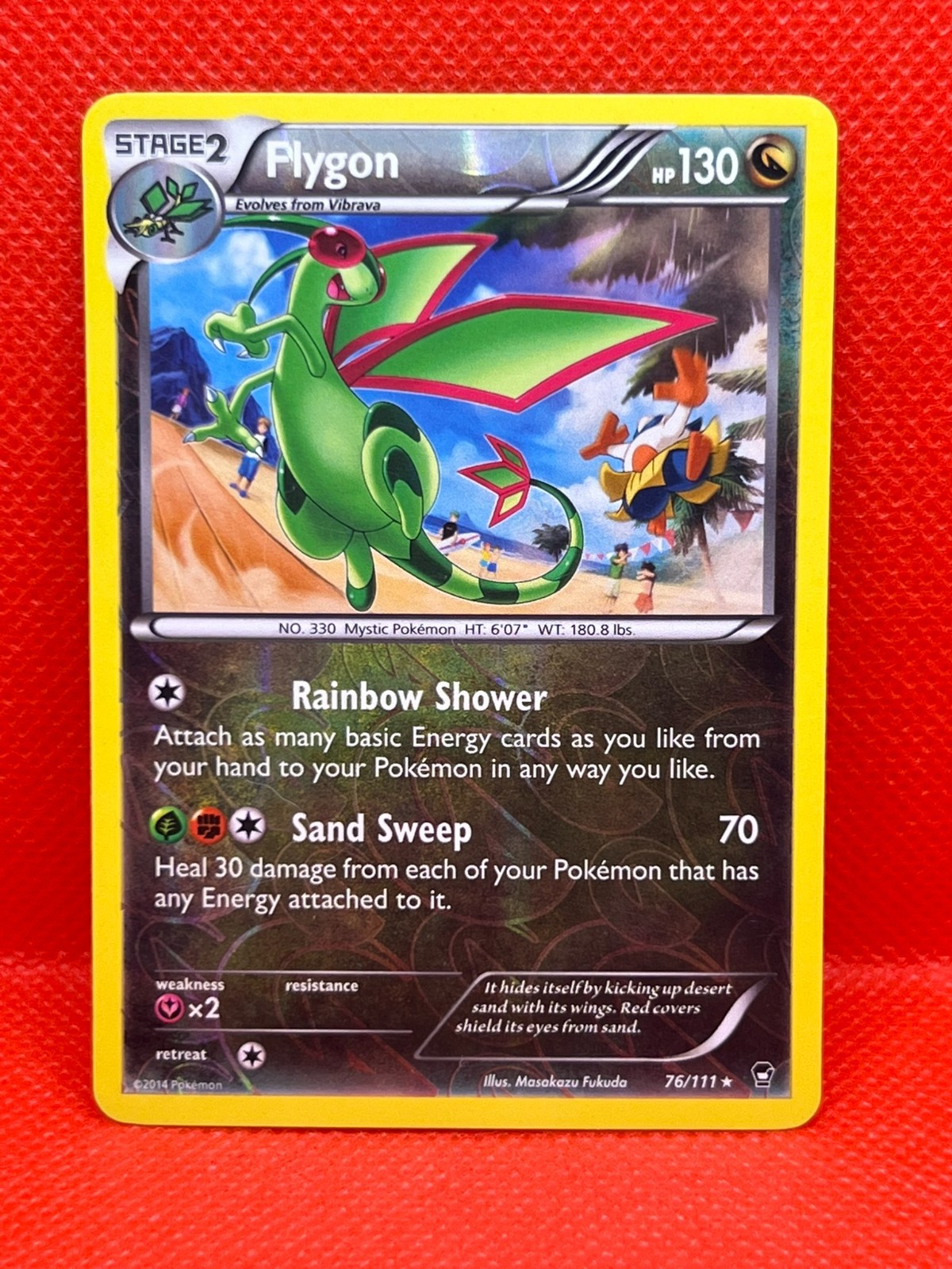 Pokémon Tcg Flygon 76/111 XY Furious Fists Reverse Holo