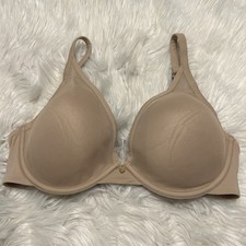Third Love 34D 1/2 Bra Tan 24/7 Classic Uplift Plunge Underwire Back Closure