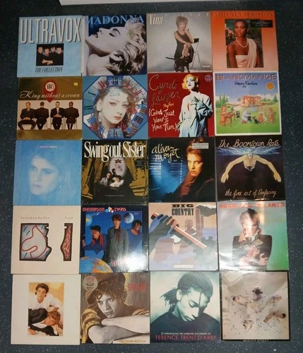 20 x 1980s  Vinyl LPs Job Lot Bundle MADONNA WHAM ULTRAVOX ADAM ANTS BIG COUNTRY