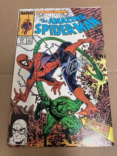 Amazing Spider-Man #318 Signed Stan Lee & Todd McFarlane 1989 VF/NM