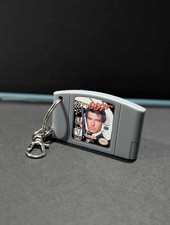 Nintendo GoldenEye 007 N64 Replica Cartridge Keyring Retro Game Keychain