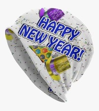 Beanie Cap New Year's Reversible Soft Stretch