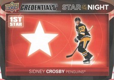 2021-22 Upper Deck Credentials Hockey Card 1st Star of the Night: Pick From List