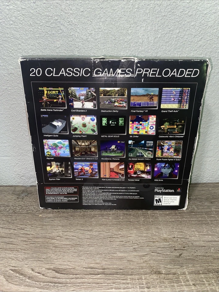 Mini Consola PlayStation Classic, Cib Completa En Caja PROBADA Funciona PS1 Foto 3 de 4