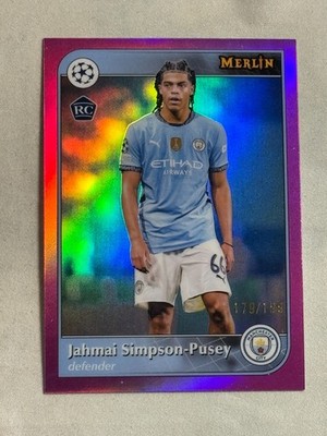 2024-25 Topps Merlin UCC Pink Refractor Jahmai Simpson-Pusey Rookie RC /199 #89