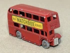 Vintage Lesney Matchbox Red Routemaster London Bus "Buy Matchbox" No. 5, 1957