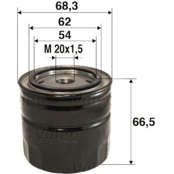 Valeo 586033 ÖLfilter FüR Renault Aixam ÖLreinigung Inspektion Service-image