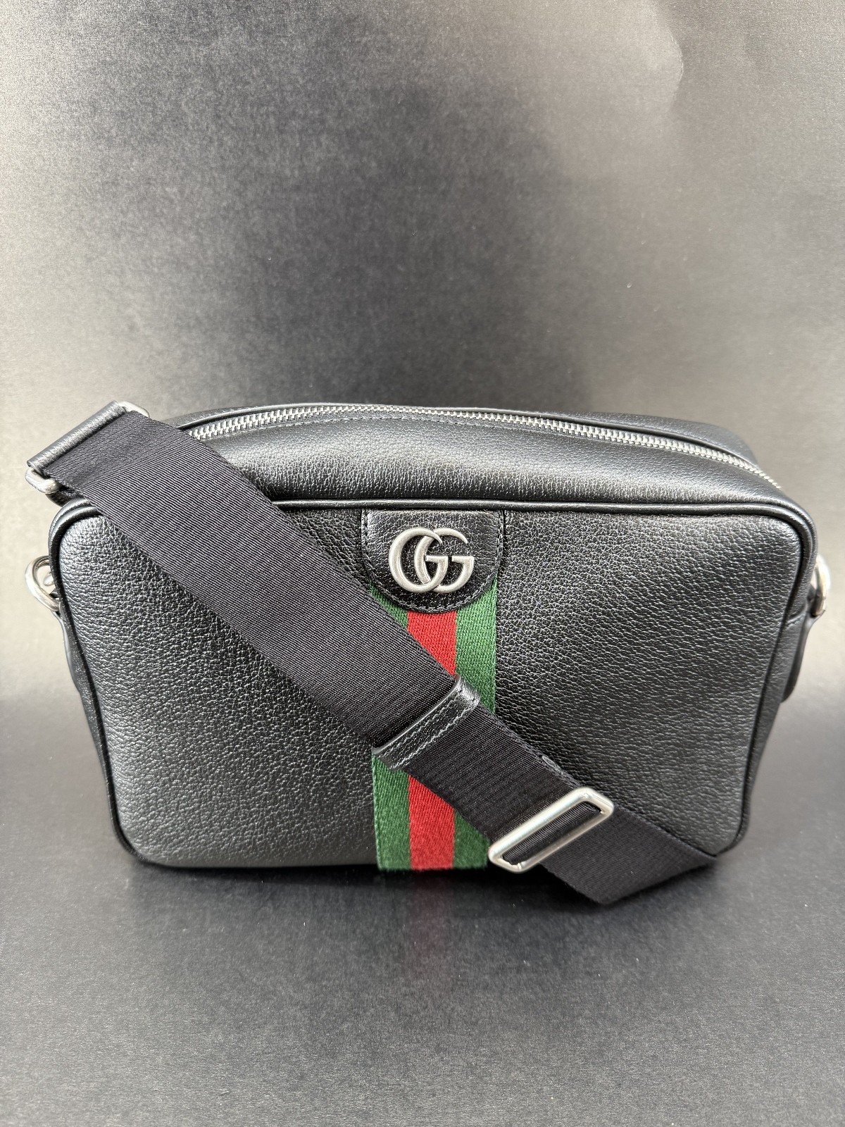 Authentic Gucci Ophidia Medium Black Leather Cros… - image 2
