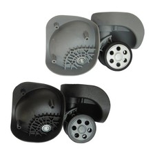 2x Travel Suitcase Wheels Trolley Wheels Double Row Wheels Height 3.5 Inch