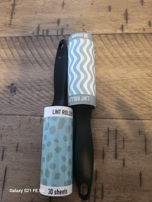 Lot Of 2 Lint Rollers With 30 Sheet. New Unbranded.  As Pictured. 