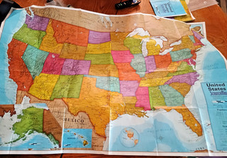 Mapped by Michael Lair. Stage Size Torn and Restored Tyveck Color Map