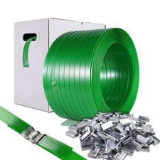 Packaging Strapping, Pallet Straps, Banding Strap 5/8" x 1500 ft x 0.035" PE...