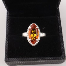 Citrine Gemstone 925 Sterling Silver Ring Handmade Jewelry Ring Gift For Wife