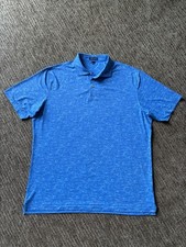 PETER MILLAR PACIFIC PERFORMANCE POLO BLUE/WHITE XL CROWN CRAFTED