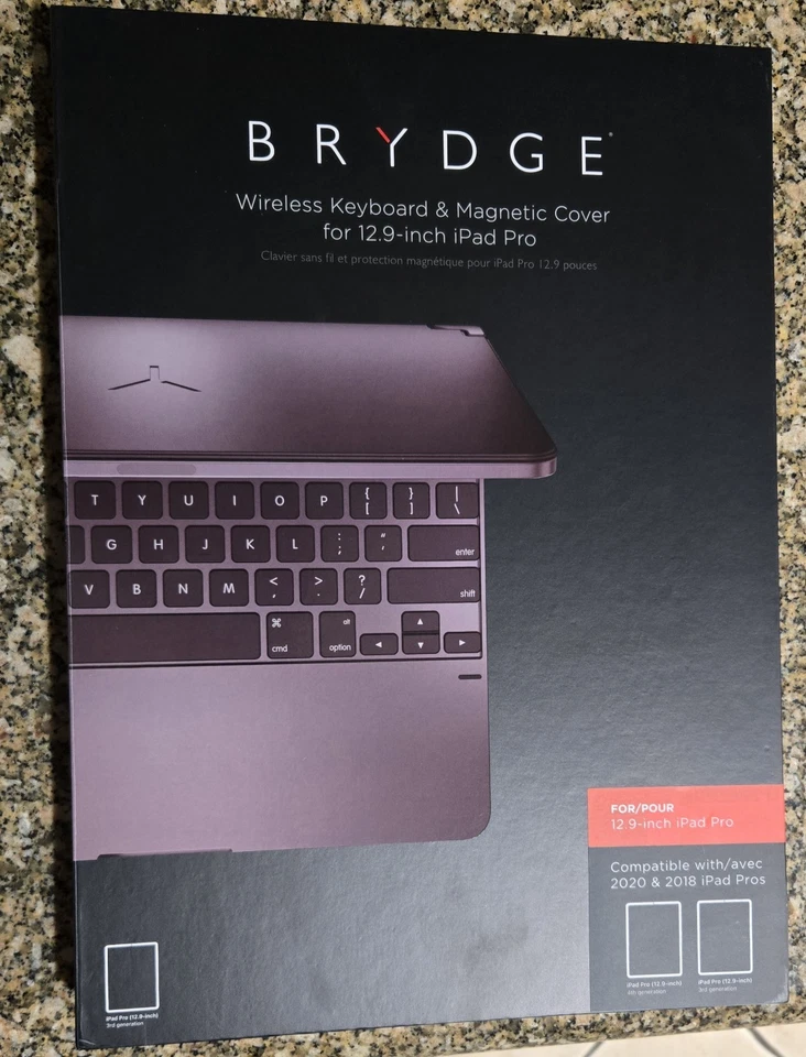 New Brydge Wireless Bluetooth Keyboard w/ Backlit Keys for iPad 12.9 Pro 3rd 4th - Image 2 of 3