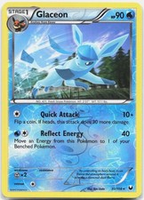 Glaceon Rare Dark Explorers DEX Water Reverse Holo 30/108 2012 LP on eBay