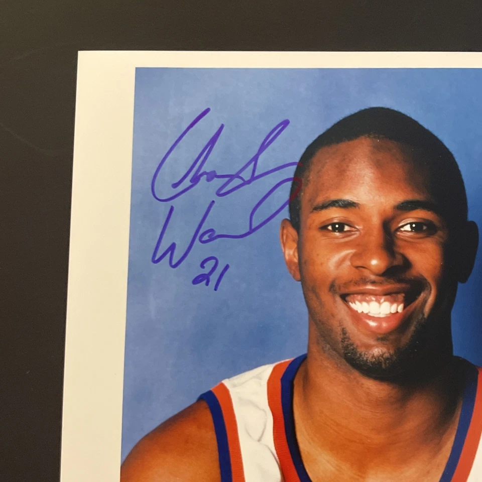"Charlie Ward: Jugador de la NBA New York Heisman ganador: foto firmada a mano de 8 x 10""/KSK" Foto 2 de 4