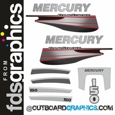 Mercury 150hp four stroke (2016) outboard decals/sticker kit