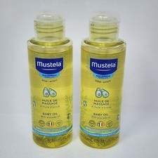 Mustela Baby Oil with Avocado Oil 3.38 fl oz per Bottle 2 Pack 