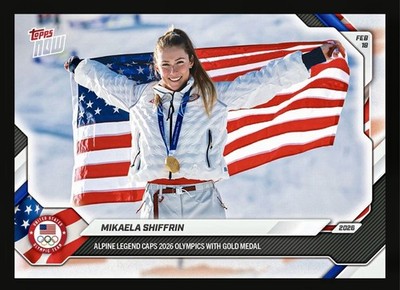 Mikaela Shiffrin 2026 Topps NOW Olympics Alpine Legend #13 /3148   