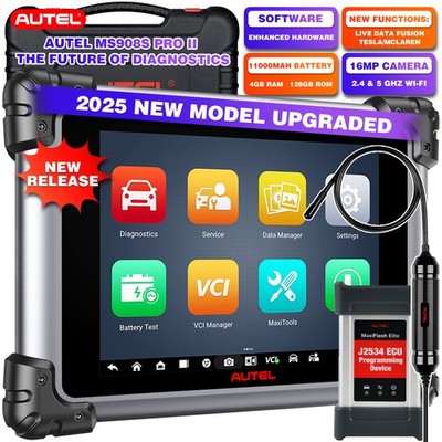 2025 Autel MS908S PRO II Scanner - J2534 ECU Programming & Diagnostics Tool