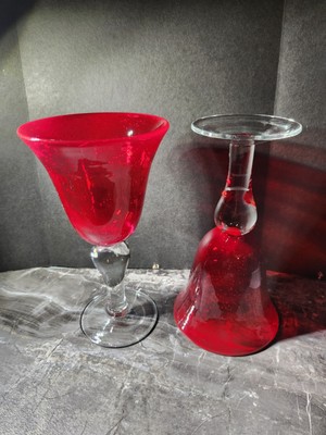 Circleware 8 inch Red wine water Goblets 