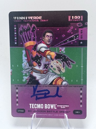 Vinnie Verde 2 026 Bo Jackson Battle Arena Tecmo Hex Auto  10/10  Power 180