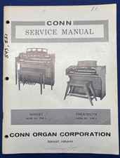 Original Conn Organ Service Manual / 543 551 Type 3 -- CS1