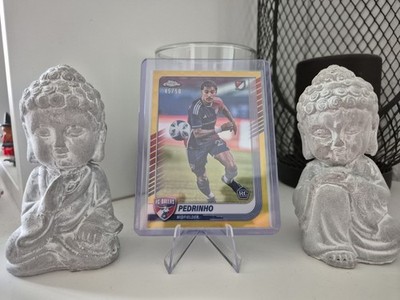 2025 Topps Chrome MLS Pedrinho Gold Refractor Rookie RC 45/50 FC Dallas #148