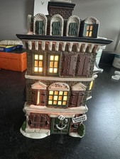 Department 56 Dickens' Village Illuminated Scrooge Flat Ceramic House 1989