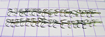 Thirty-Four (34) Treble Hooks - Size 2 to 4 - Top Brands - New (unused)