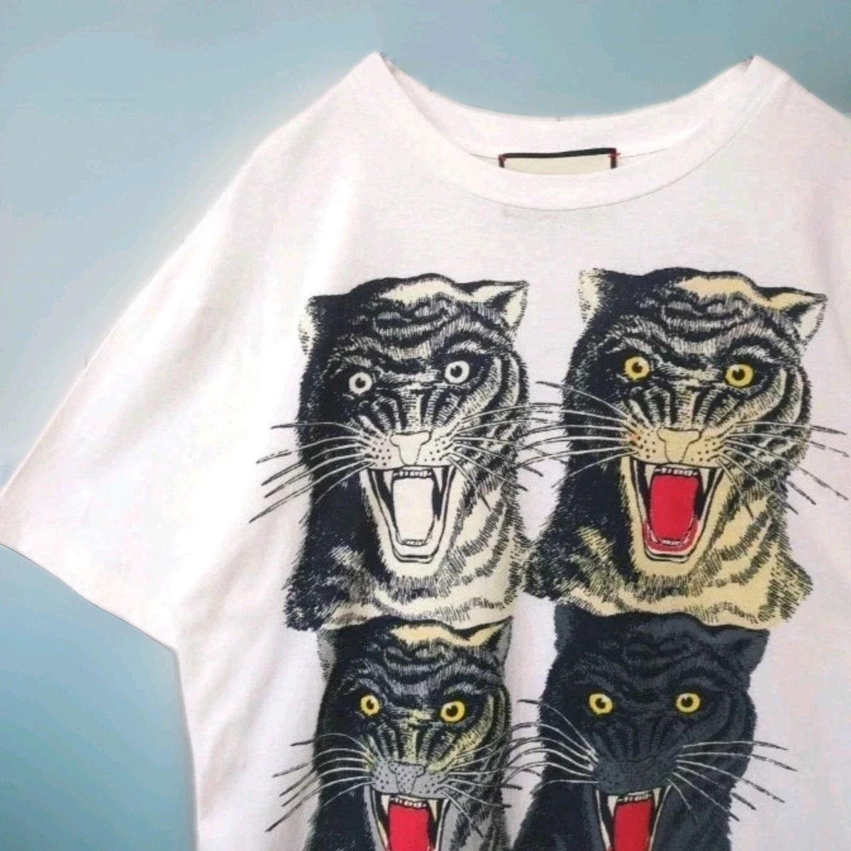 Gucci Animal Print Cotton T-Shirts for Men for sale | eBay