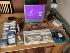 Commodore Amiga 1200 Computer with 40+ Games 3 Joysticks + Mouse Tested Working