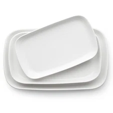 DOWAN Serving Platters and Trays for Wedding Decor, 16"/14"/12" Serving Dishe...