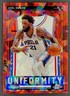 2021-22 Contenders Optic - Uniformity Red Cracked Ice Joel Embiid #22