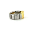 Bvlgari Tubogas 18K Yellow Gold & Steel Onyx Ring Size 8.75 — photo 7