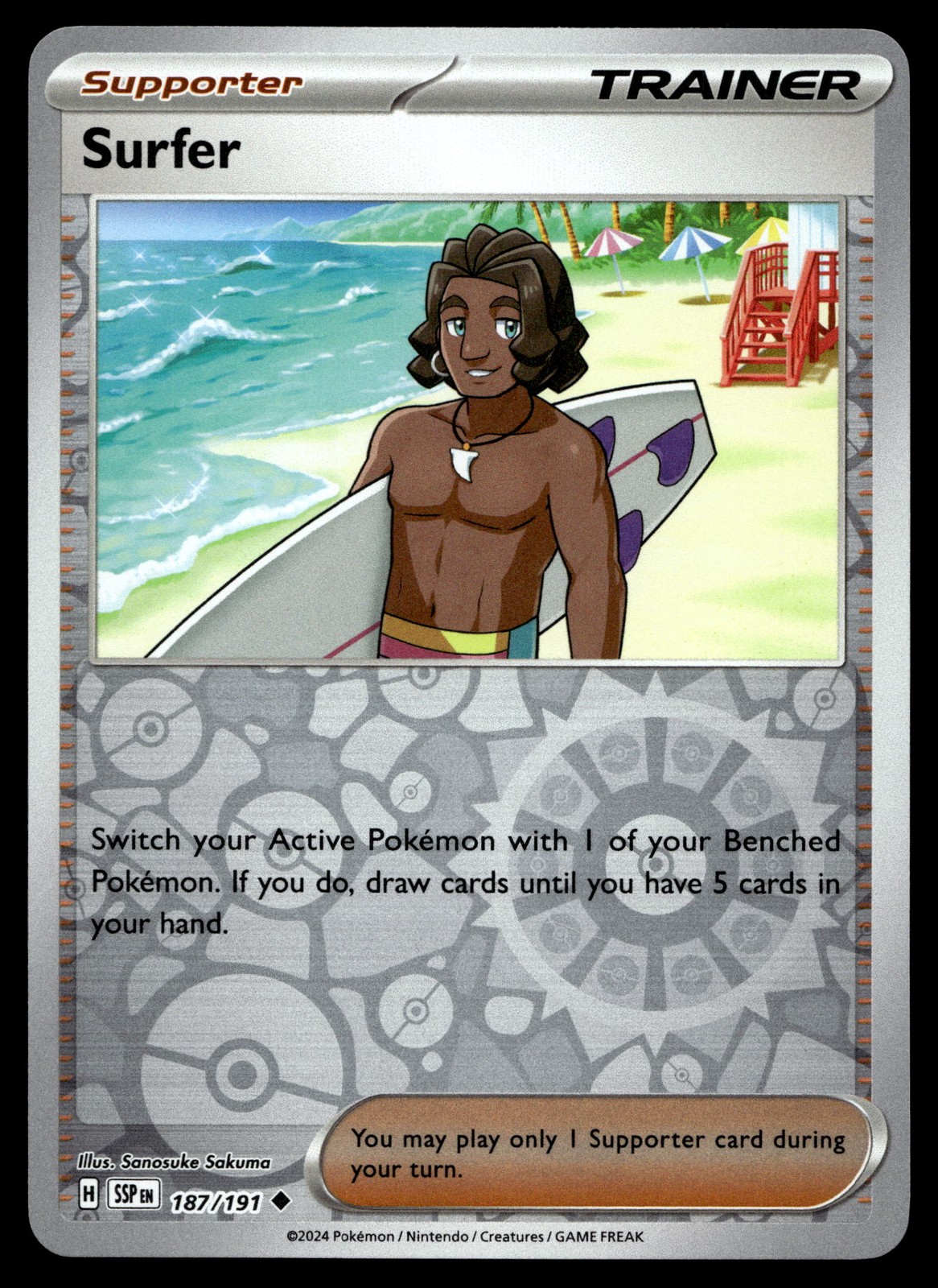 Surfer - Uncommon SV08: Surging Sparks 187/191 NM