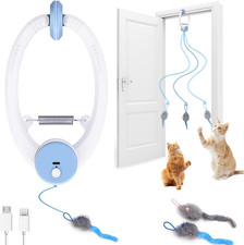 KWV Interactive Cat Toys for Indoor Cats - Automatic Flying Bird Feather Wand Ch