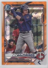 2021 Bowman Sapphire Chrome Prospects Orange Refractor 73/75 Keoni Cavaco he0