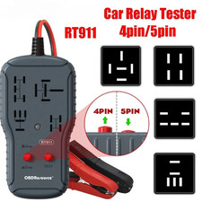 Automotive Relay Tester Universal 12/24V 4/5 Pins Car Relay Tester LED Indicate