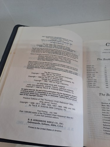 Thompson Chain Reference 1984 NIV Bible - Picture 7 of 11