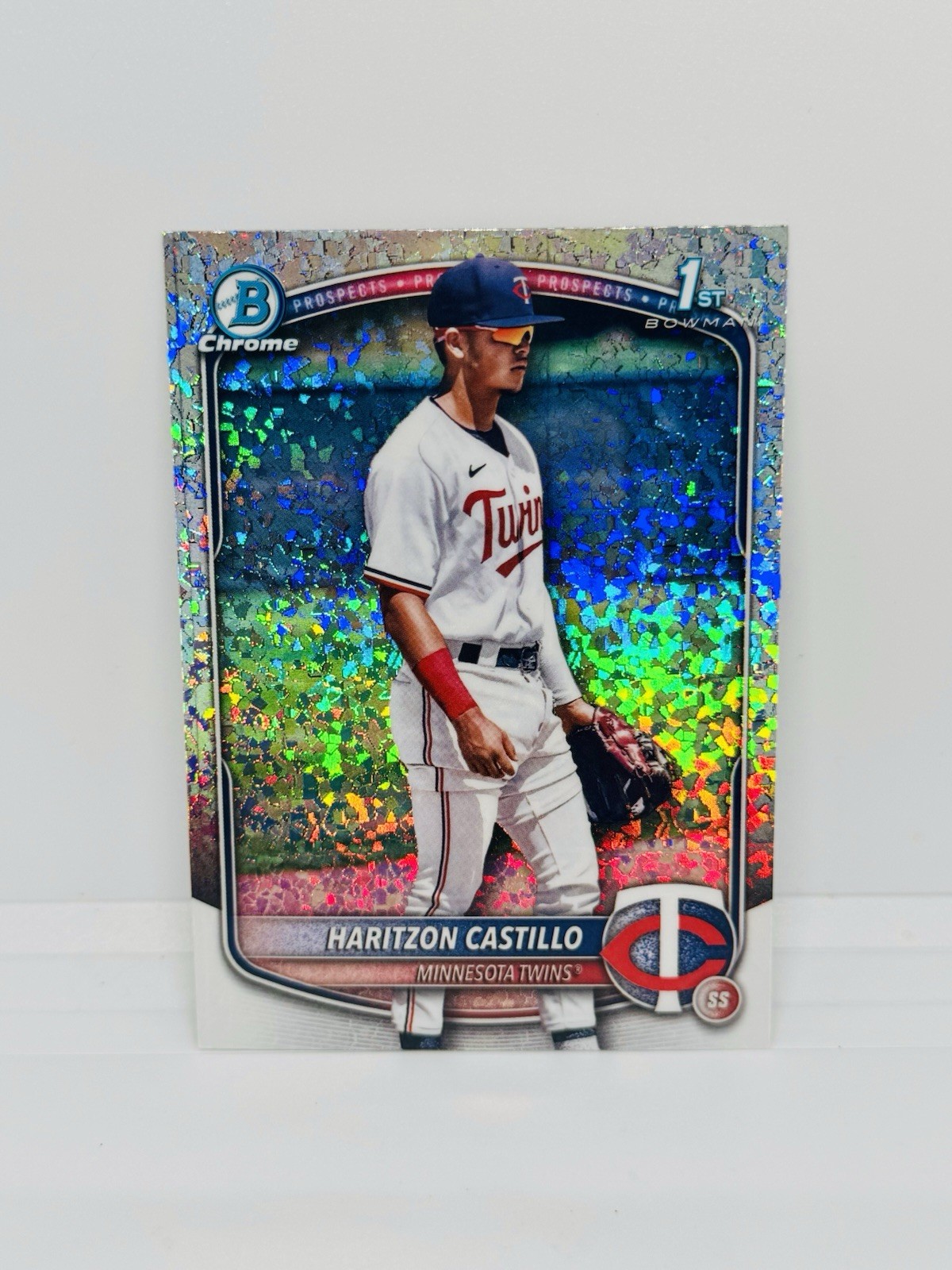 2025 Bowman Chrome HARITZON CASTILLO 1st Speckle Refractor /299 Twins
