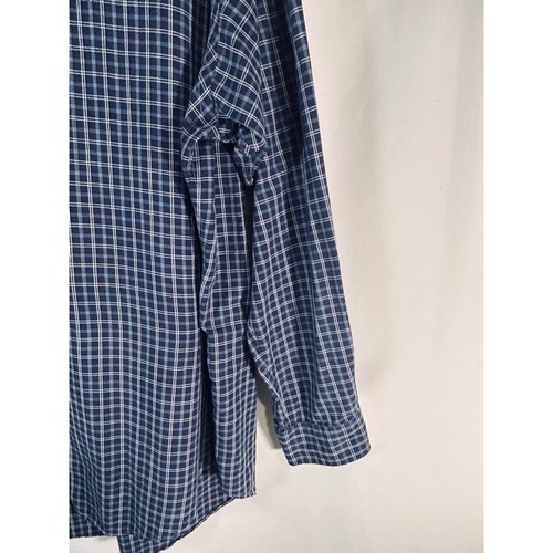 Ralph Lauren Blake Shirt Mens Large Blue White Plaid Cotton Button Down Long Slv - Picture 6 of 12
