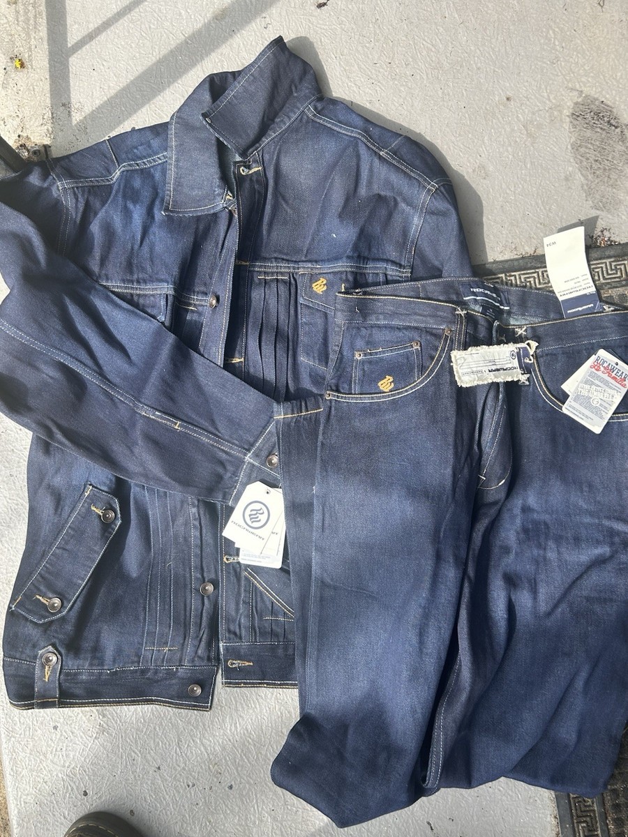 VTG Rocawear Denim 2-pc Set Men's Brand new with tags Size L, 34