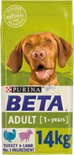 Beta Adult Dry Dog Food With Turkey & Lamb 14kg 2.21 per kilo