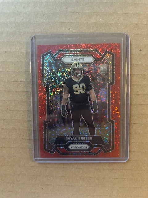 2023 Prizm Bryan Bresee Red Sparkle Rookie RC #372 Saints