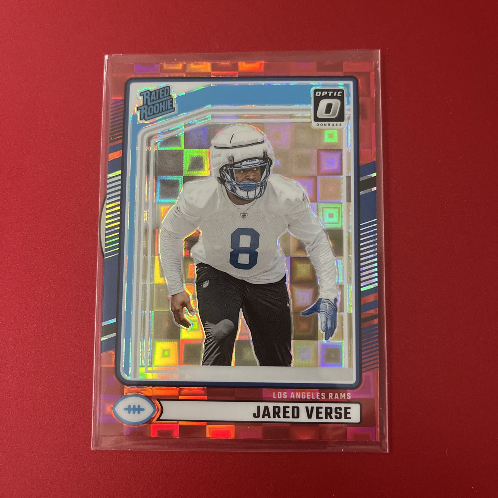 2024 Panini Donruss Rated Rookie Jared Verse #341 Optic Preview Red Pandora  