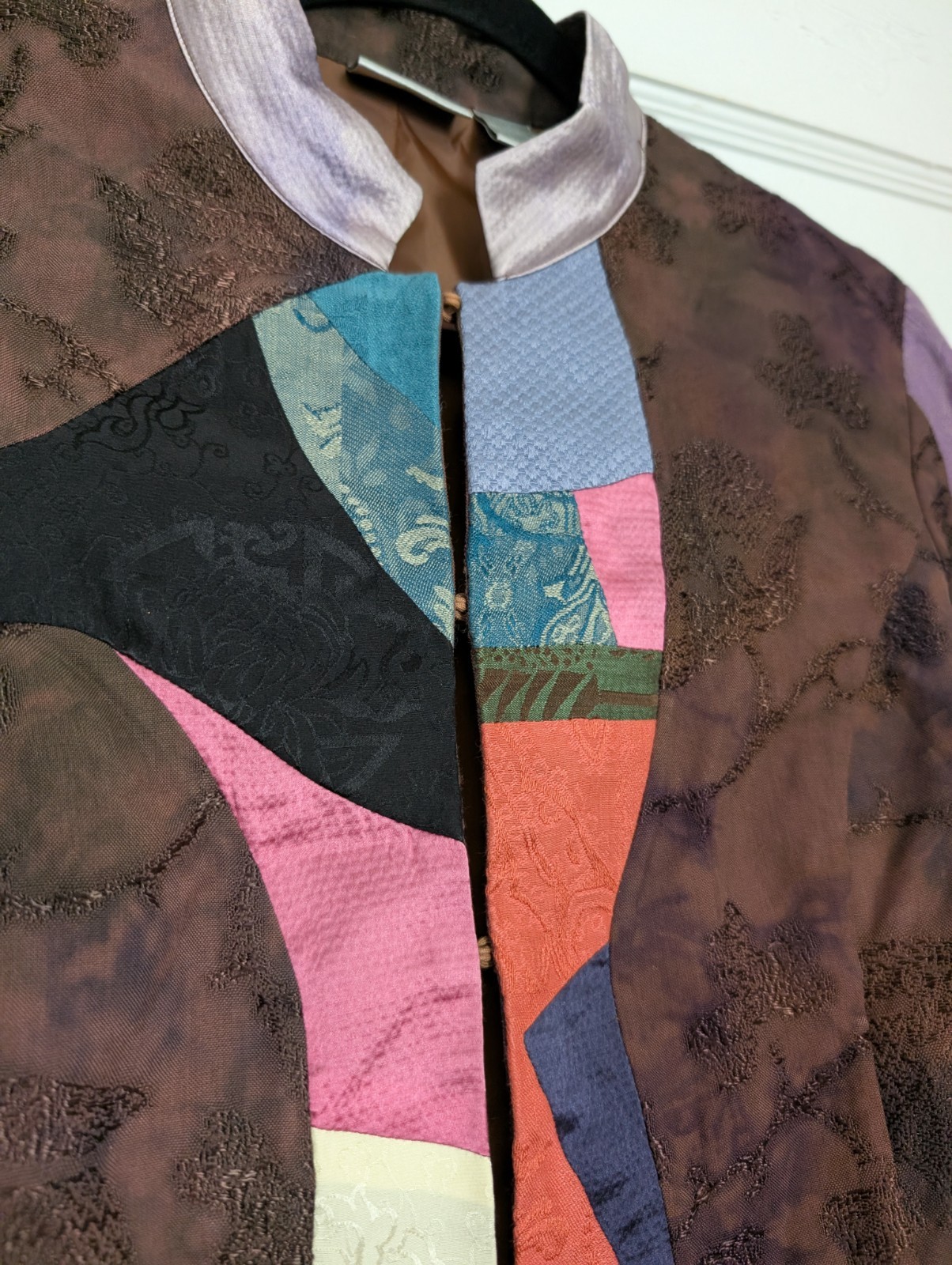 Vintage Chico’s Patchwork Jacket Size 0 Small – A… - image 3